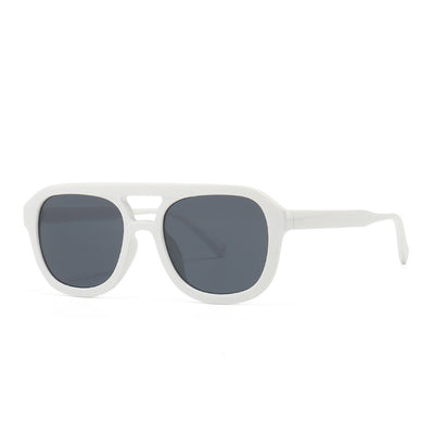 Gafas de Sol Retro Cuadradas con Marco Plano para Street Style - Image 18