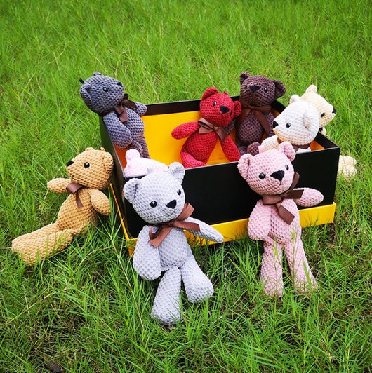 Peluche Piña Osito 20cm - Llavero Decorativo