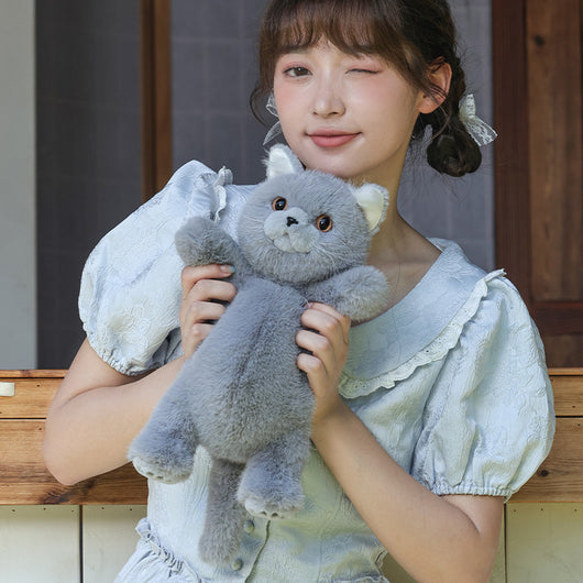 Bolso Bandolera Gato Adorable de Peluche Simulado - Image 3