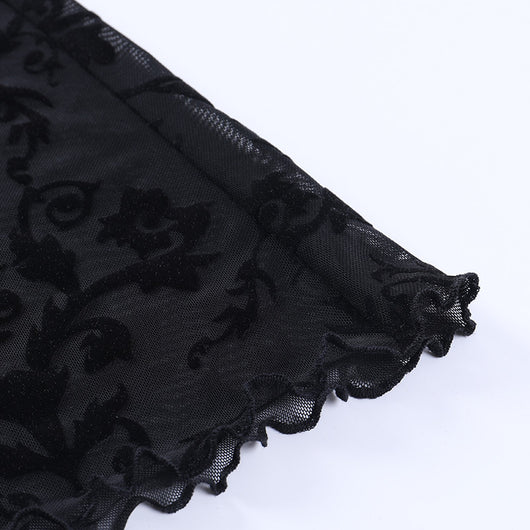 Pantalones Boho Transparentes Acampanados para Mujer - Image 30