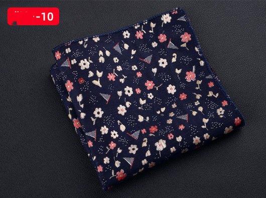 Pañuelo Cuadrado Retro con Bordado Texturizado para Hombre - Image 31