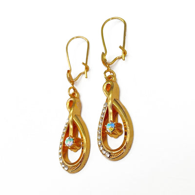 Aretes de Moda con Circonita Incrustada y Diamante Brillante Calado - Image 4