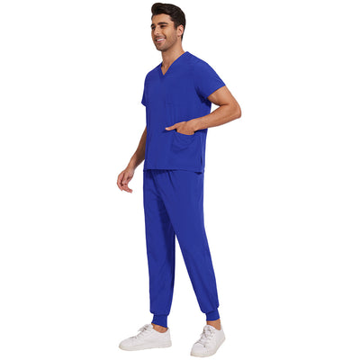 Conjunto de Uniformes Médicos para Hombre con Tela Elástica y Secado Rápido - Image 3