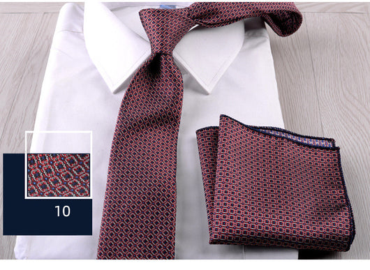 Combo Corbata y Pañuelo de Bolsillo para Hombre Profesional - Image 11