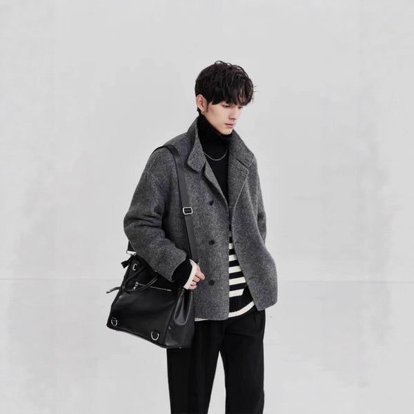 Abrigo de Lana Premium para Hombre - Otoño e Invierno