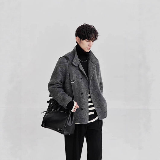 Abrigo de Lana Premium para Hombre - Otoño e Invierno