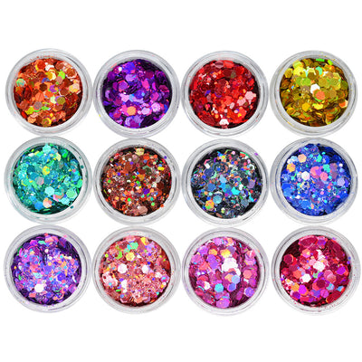 Set de 24 Esmaltes de Uñas con Brillo Glitter Deslumbrante - Image 7