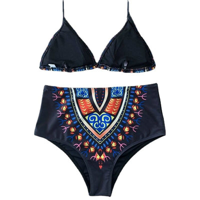Bikini Floral de Cintura Alta para Mujer - Image 3