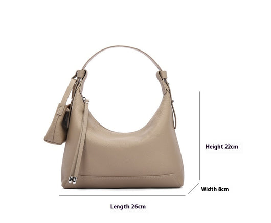 Bolsa de Cuero Genuino Minimalista - Diseño Contemporáneo Primera Capa - Image 8