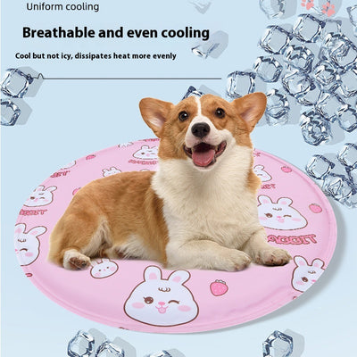 Tapete Refrigerante Gel Redondo para Mascotas - Almohadilla Refrescante Multifunción - Image 2