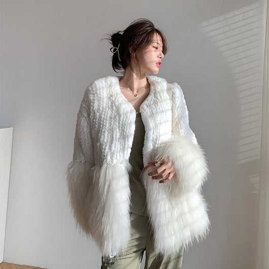 Abrigo de Piel Sintética Tejido Mujer - Diseño Elegante Rejuvenecedor - Image 4