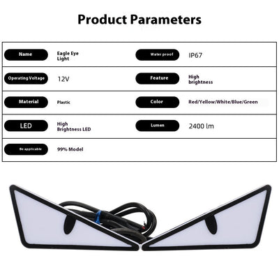 Luces Decorativas Triangulares para Motocicleta - Accesorios LED Modificados - Image 13
