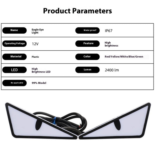 Luces Decorativas Triangulares para Motocicleta - Accesorios LED Modificados - Image 13