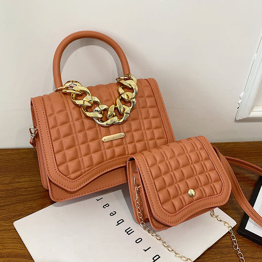 Bolsa Mensajera Mujer Diseño Rombos y Cuadros - Image 9