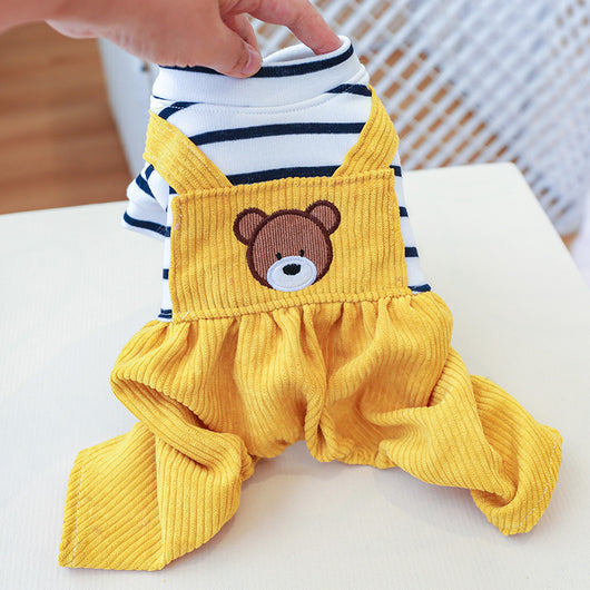 Pijama Térmico para Perros Pequeños - Mono Osito con Forro Polar - Image 12