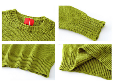 Suéter Holgado de Punto Liso para Niños Grandes - Image 12