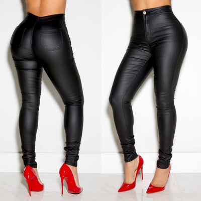 Pantalones de Cuero Clásicos Invierno Talle Pequeño - Image 10