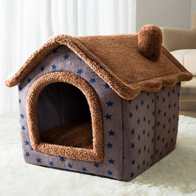 Cama Casa para Mascotas Desmontable y Lavable - Otoño e Invierno - Image 4