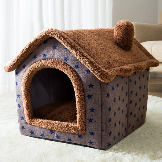 Cama Casa para Mascotas Desmontable y Lavable - Otoño e Invierno - Image 4