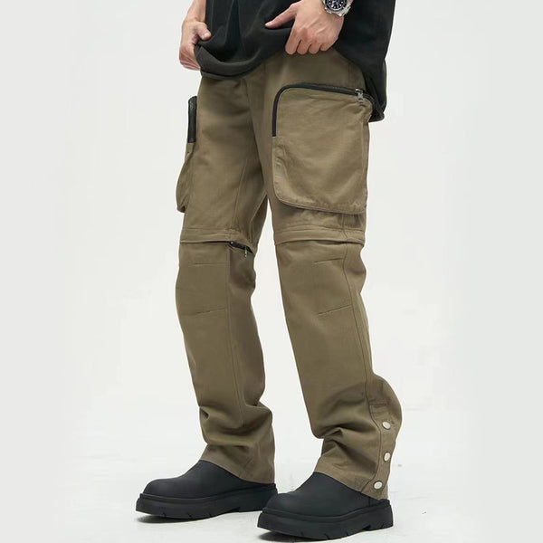 Pantalones Casuales Holgados con Bolsillos Grandes para Hombre