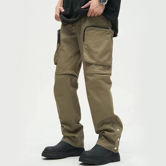 Pantalones Casuales Holgados con Bolsillos Grandes para Hombre