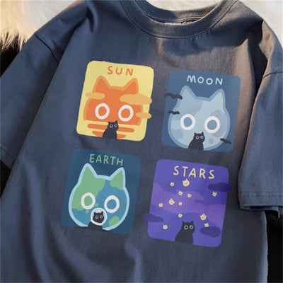 Playera Suelta de Manga Corta Estilo Japonés para Hombre - Image 10