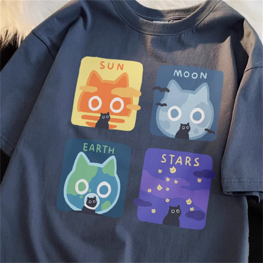 Playera Suelta de Manga Corta Estilo Japonés para Hombre - Image 10