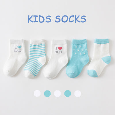 5 Pares de Calcetines Finos para Niños Primavera y Verano - Image 11