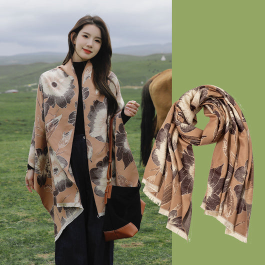 Bufanda de Cashmira Artificial Yunnan - Elegancia y Calidez para Mujer - Image 5