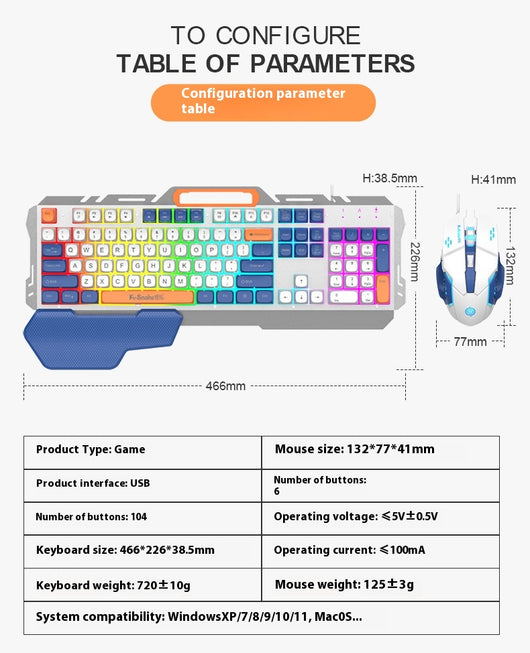 Kit Gamer Coordinado: Teclado, Mouse y Mousepad a Juego - Image 9