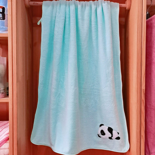 Fundas de Panda Bordado en Terciopelo Coral - Suave y Absorbentes - Image 11