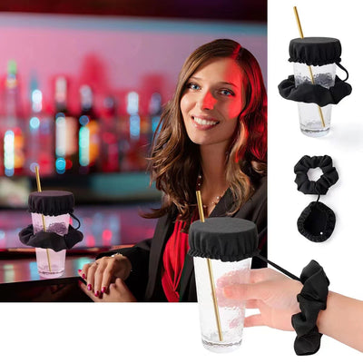 Set de Protectores de Vaso Fashion Multiuso con Anillo para el Cabello - Image 2