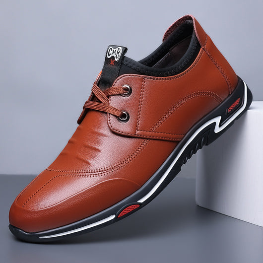Zapatos Casuales de Cuero para Hombre con Suela Flexible y Transpirable - Image 9