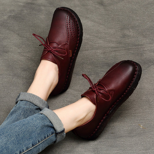Zapatos Planos de Cuero Vintage Mori Artesanales para Mujer