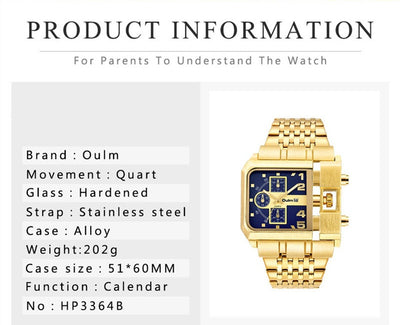 Reloj de Hombre con Esfera Grande y Correa Casual de Personalidad - Image 6