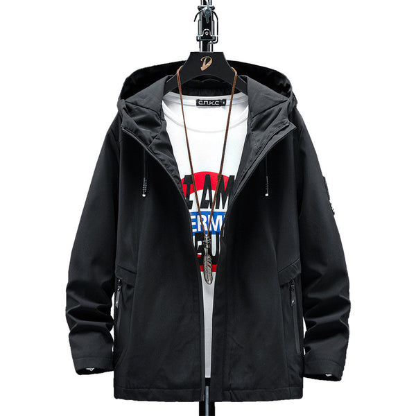Chaqueta Hoodie Suelta Versátil para Hombre