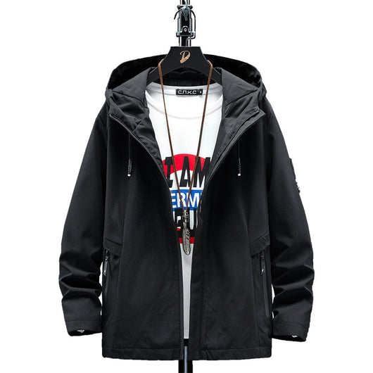 Chaqueta Hoodie Suelta Versátil para Hombre - Image 2