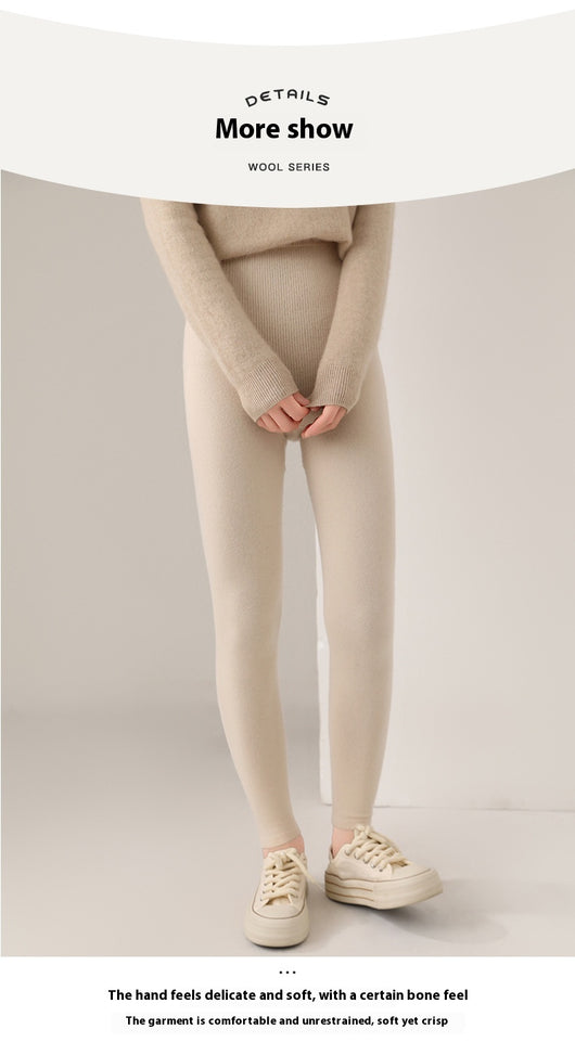 Leggings Térmicos de Lana Tejida sin Costuras - Cintura Alta Reductora - Image 22