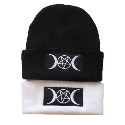 Gorro Gótico de Punto con Bordado Estilo Europeo y Estadounidense - Image 6