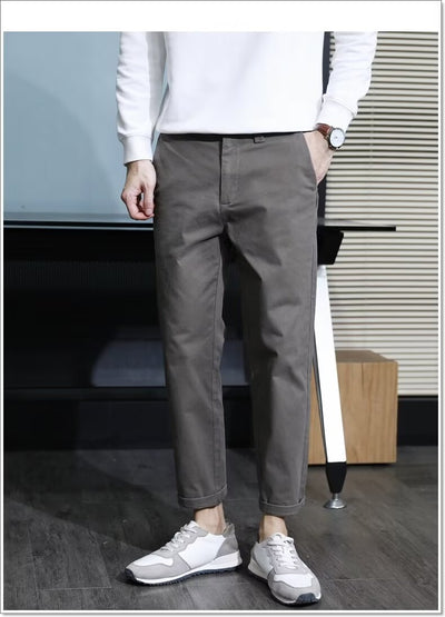 Pantalones Casuales Elegantes Slim Fit con Corte Cónico para Hombre - Image 11