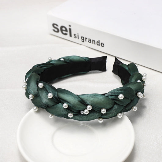 Diadema Trenzada Artesanal con Red - Accesorios para el Cabello Estilo Celebridad - Image 11