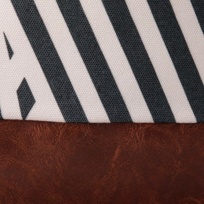 Funda de Almohada Cuero PU Nórdico con Costuras Geométricas - Image 13