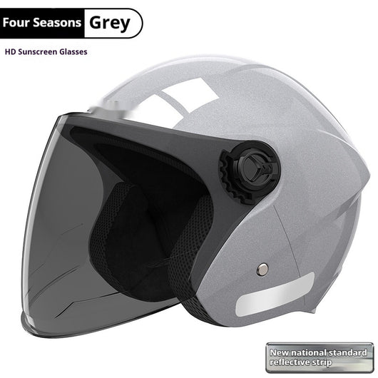 Casco de Moto Eléctrica con Aislamiento Térmico y Protección Contra el Viento - Image 11
