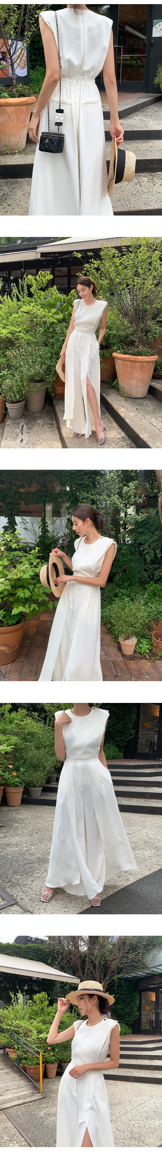 Jumpsuit Elegante para Mujer con Escote V y Abertura Lateral - Image 12