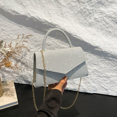 Bolso Cuadrado Pequeño con Diamantes para Mujer - Image 3