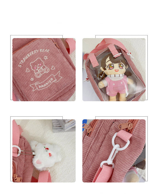 Bolso de Hombro Corduroy Soft Girl - Diseño Adorable y Funcional - Image 15