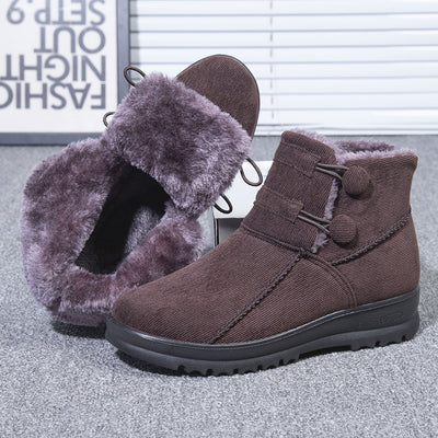 Zapatos de Algodón para Mujer con Tubo Acolchado de Terciopelo - Image 3