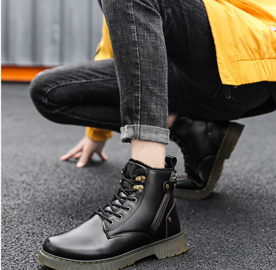 Botas Martin de Caña Alta con Cierre para Hombre - Estilo Urbano Elevado - Image 18