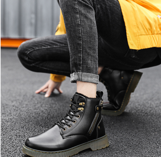 Botas Martin de Caña Alta con Cierre para Hombre - Estilo Urbano Elevado - Image 18