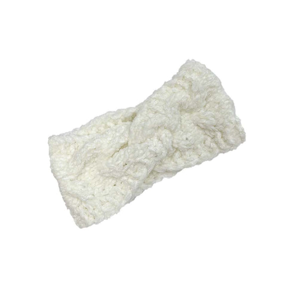 Diadema Infantil de Chenilla Trenzada con Nudo Decorativo